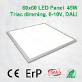 CE RoHS approved 3 years warranty 45W dimmable 60x60 cm led panel lighting